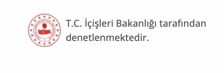 T.C. İçişleri Bakanlığı denetim ibaresi